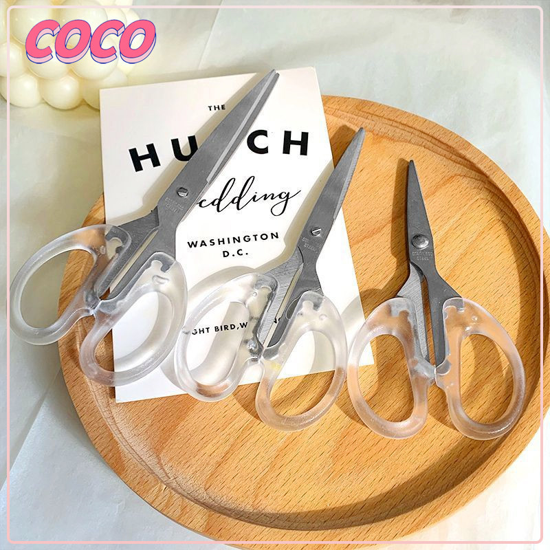 

Gunting transparan gaya sederhana/ Gunting baja tahan karat multifungsi - coco_market