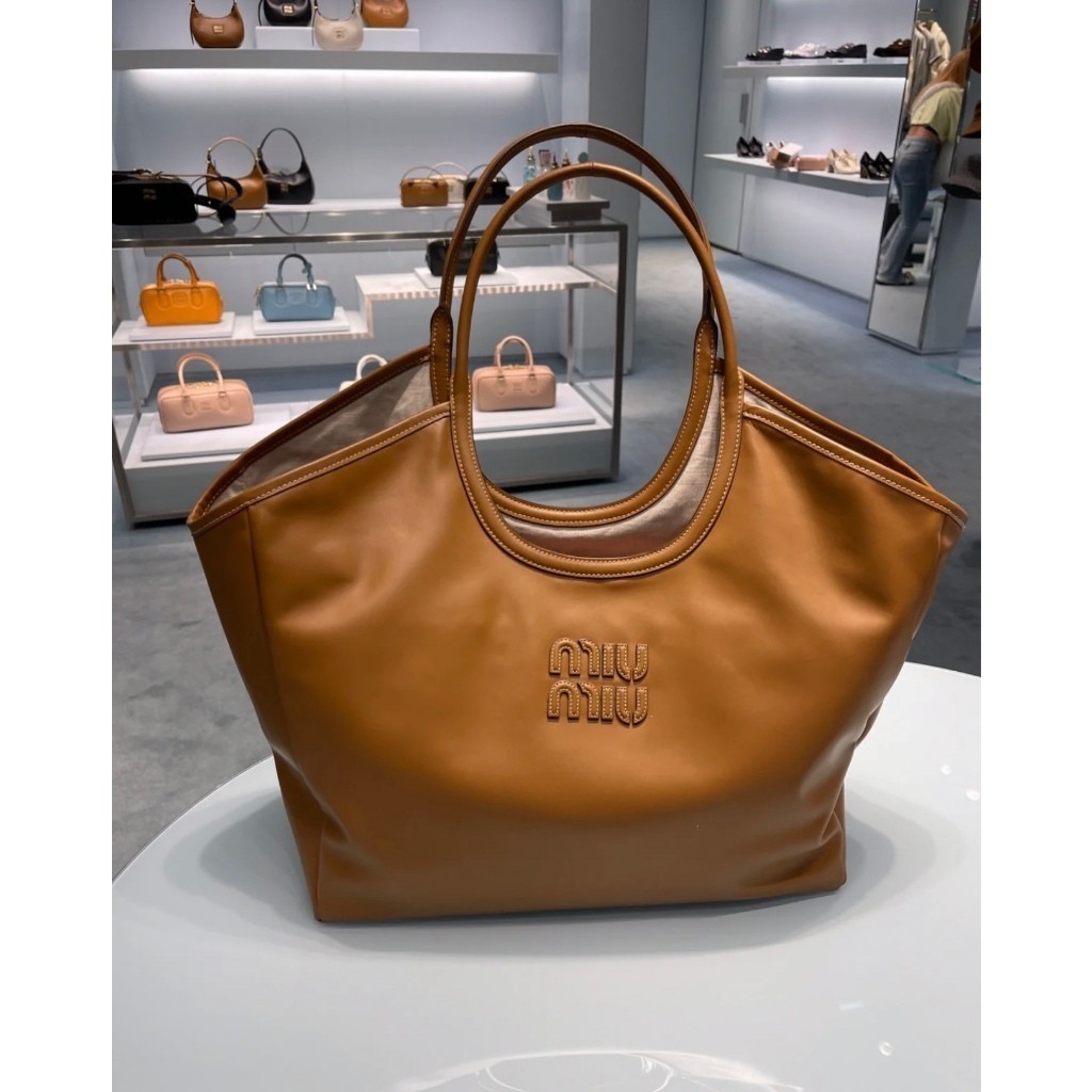 MiuMiu bag hobo Tote underarm bag series imported genuine leather