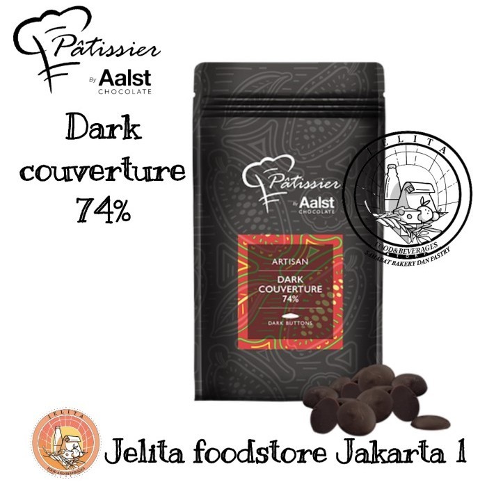 

TERJUAL Patissier Artisan Dark Couverture 74% - coklat hitam - 100gr