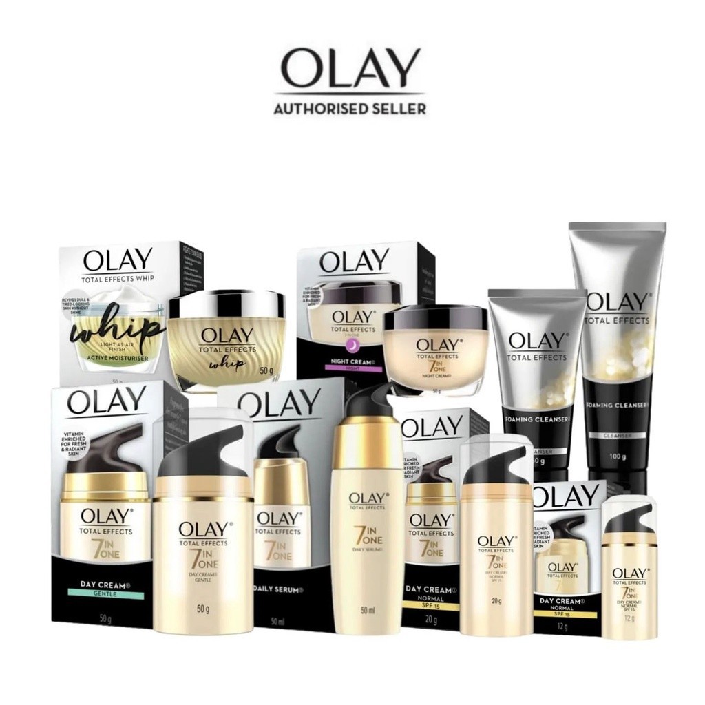 OLAY Total Effect 7in1 Series | Day Night BB Cream Serum Cleanser Whip Olay