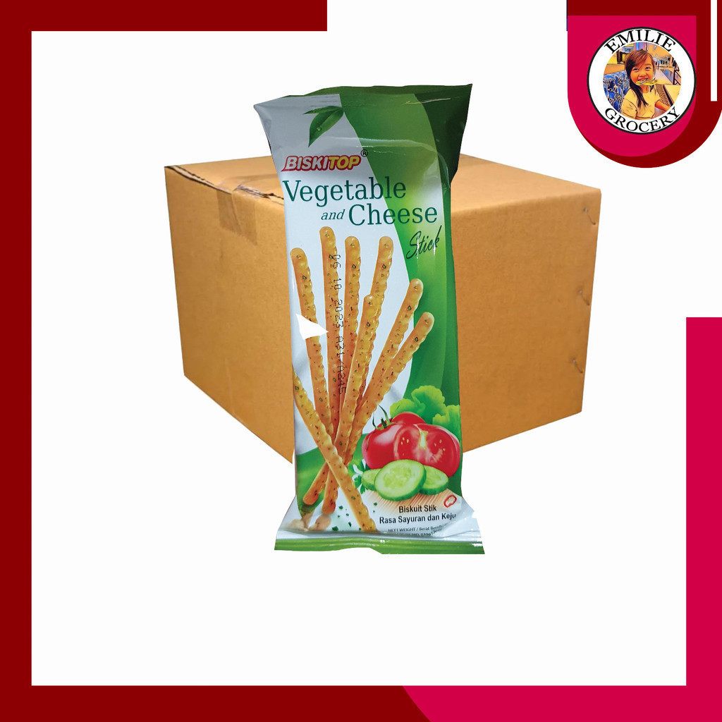 

Biskitop Biskuit Vegetable And Cheese Stick 50gram 50 gram