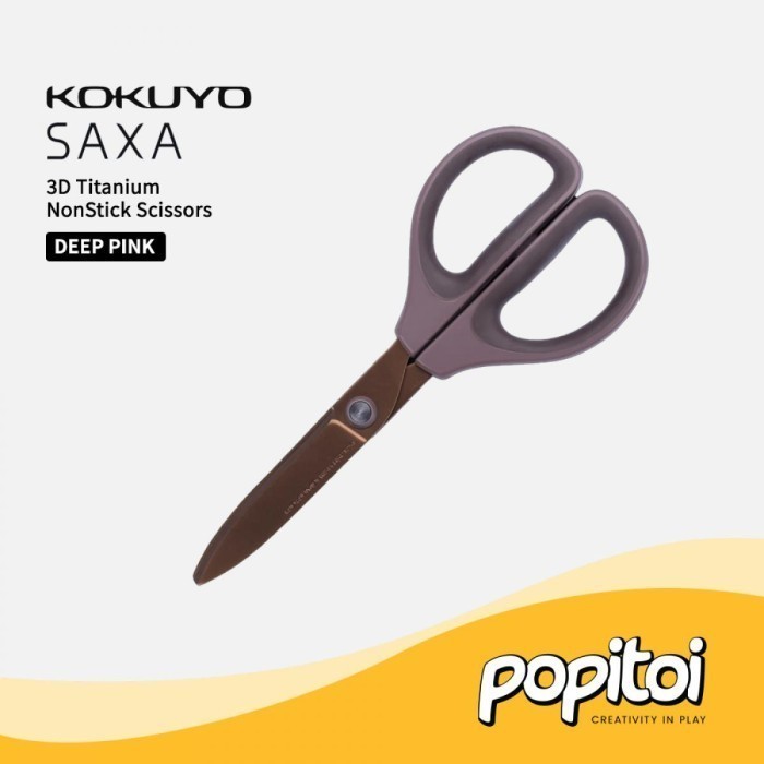 

Kokuyo SAXA 3D Titanium Non-Stick Scissors Gunting Anti Lengket - DEEP-PINK