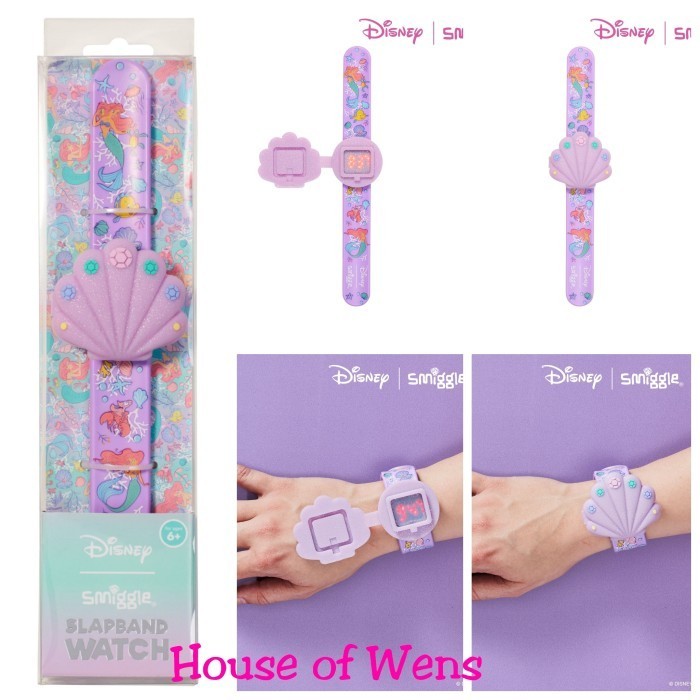 SMIGGLE DISNEY PRINCESS SLAPBAND WATCH ORIGINAL - JAM TANGAN ANAK