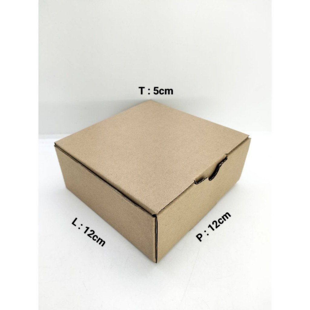 

10 Pcs Kardus Die Cut Coklat 12x12x5 cm E-Flute