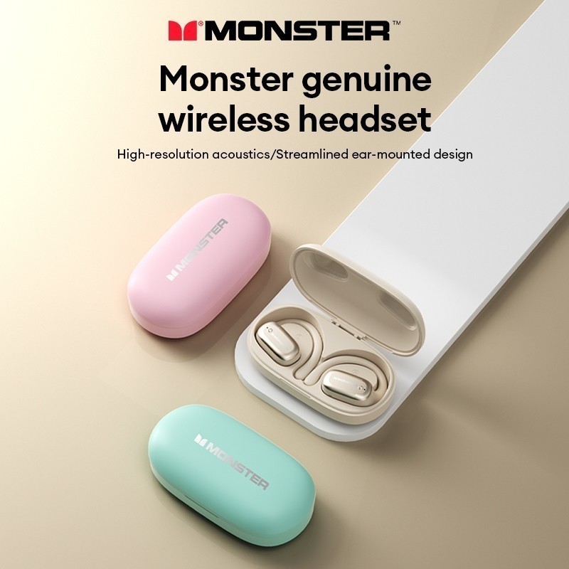 Headset Bluetooth Monster XKO13 Earhook Earphone Headphone Wireless Bluetooth TWS Headset