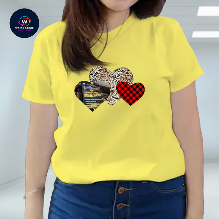 Kaos Buaya Wanita Original Motif Kelinci Jantan Size 10X - KAP 543