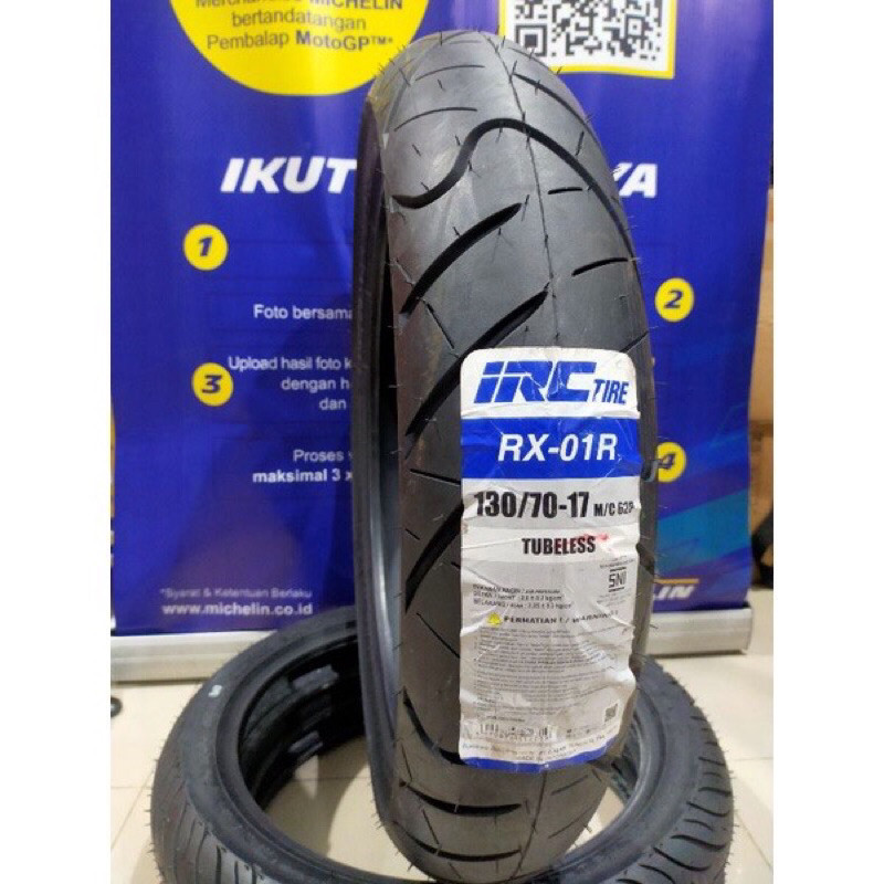 IRC 120/70-17 BAN LUAR IRC TUBELESS RING 17