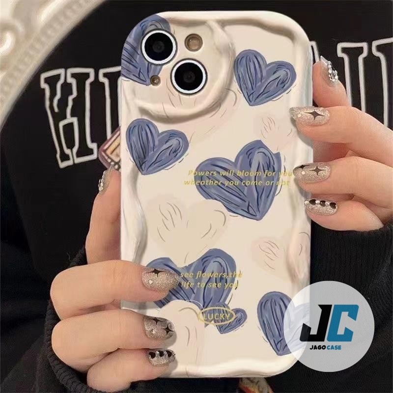 Case HP iPhone 11 Pro Max 12 13 14 15 16 Plus XS XR 6+ 7+ 8 Plus unik aesthetic lukisan bunga realis