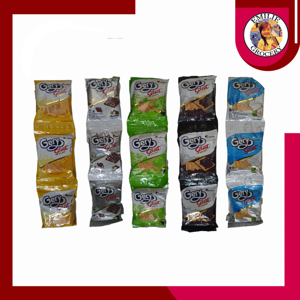 

Gery Saluut Salut Malkist Cokelat Coklat Kelapa Keju Renceng 10 Sachet