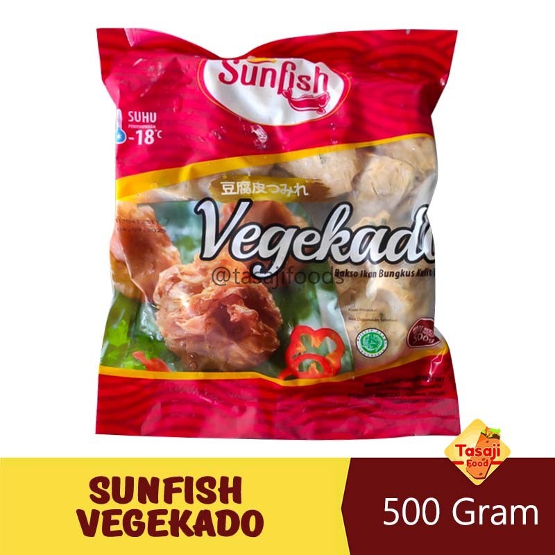 

Sunfish Vegekado 500gr Bakso Ikan Bungkus Kulit Tahu