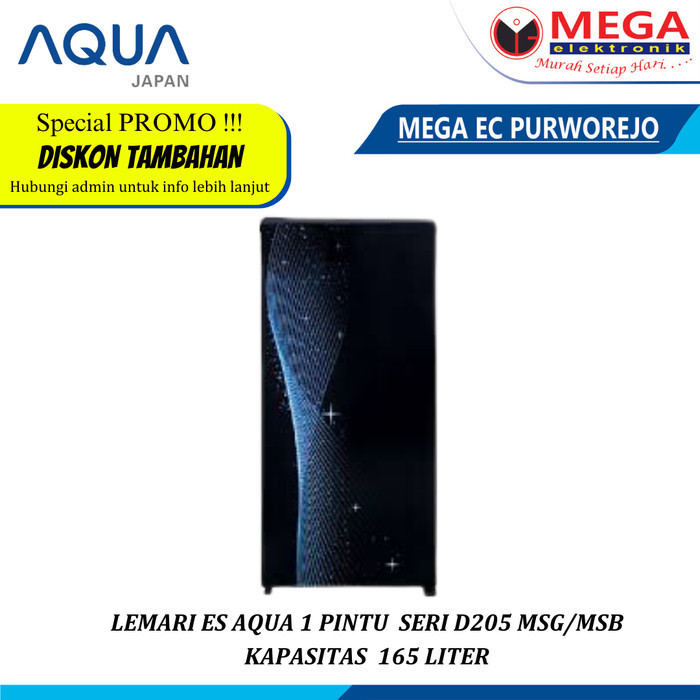 LEMARI ES AQUA D205 MSG/MSB/ LEMARI ES 1 PINTU