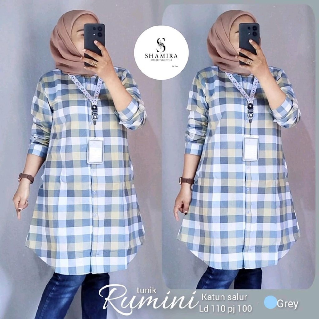 KEMEJA TUNIK KATUN SALUR LD 110 PJ 100 MAKS BB 65 BUSUI