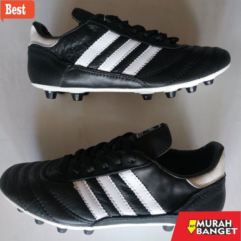 sepatu bola murah kualitas bagus Sepatu Bola Adidas Kulit Sapi Asli Original. sepatu bola sol karet 