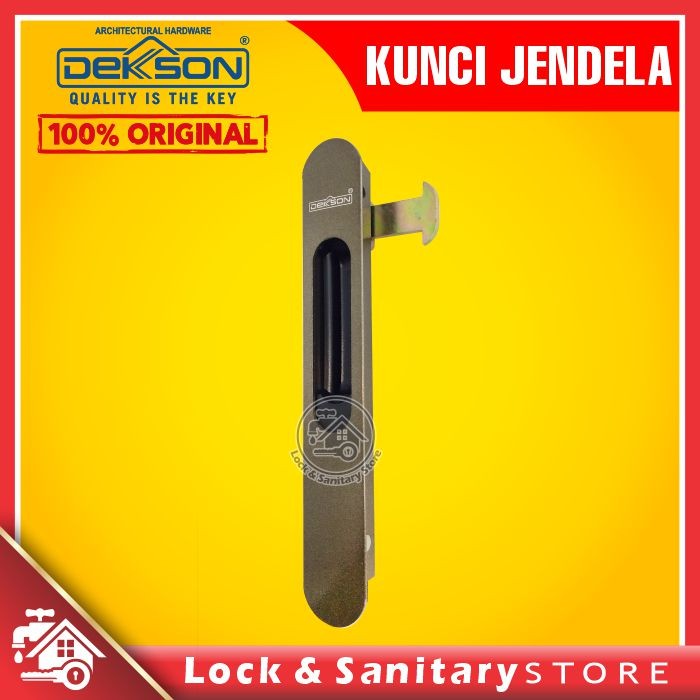 Kunci Handle Jendela Pintu Sliding Dekkson Dekson KS Z08A (Brown) Handle Pintu Jendela Geser