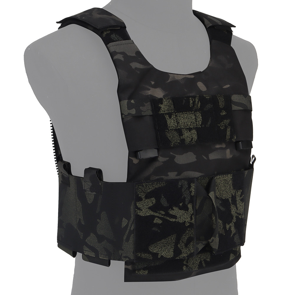 LV-119 Low Vis Slick Plate Carrier Tactical Vest Airsoft Military Wargame Lightweight Adapt System S