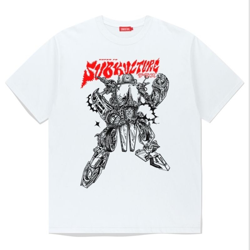 v-ch Subkulture - Super 72 / vespa robot - Tee kaos pendek putihkaos vintage reggae tshirt baju kaos