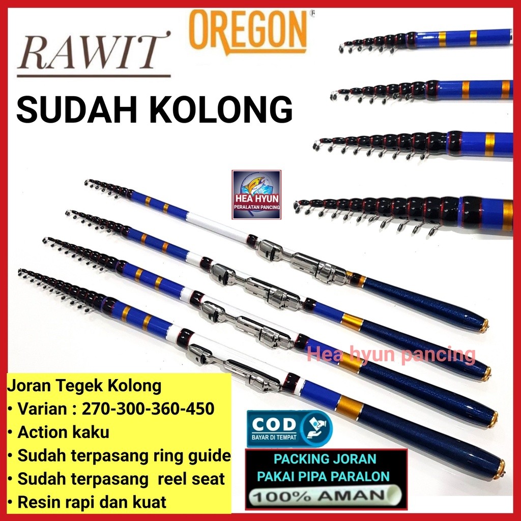 NA51TW JORAN TEGEK KOLONG OREGON RAWIT 270 - 300 - 360 - 450 CARBON MEDIUM HARD RING RUAS PENDEK KAK