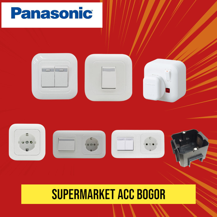 Saklar Panasonic Wide series White -  Saklar Lampu Panasonic - Inbowdus panasonic - Stop kontak pana