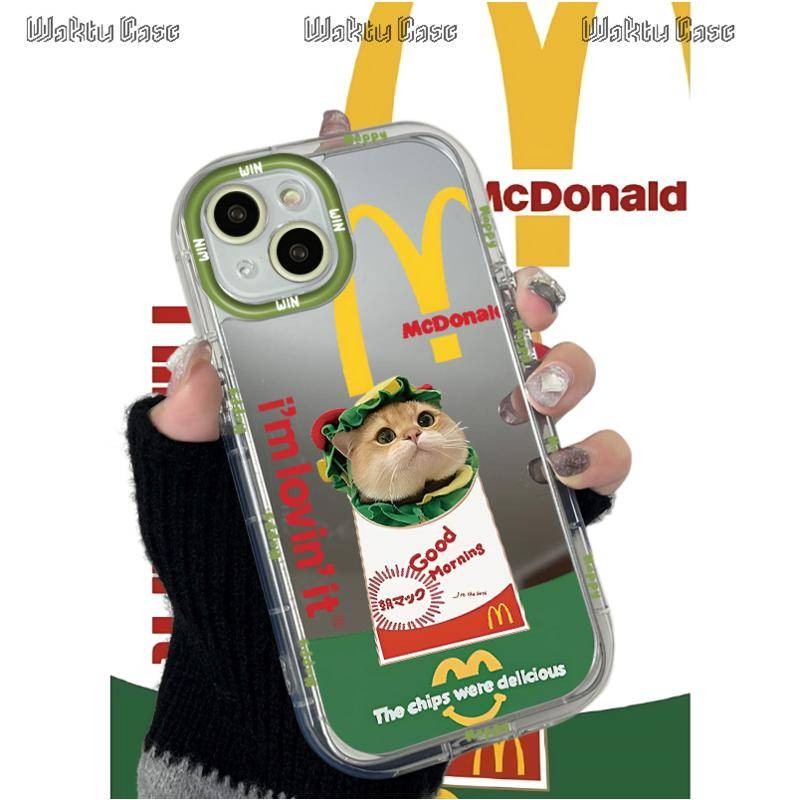 Casing Mirror Case Hard Case Samsung A15 A10S A54 A34 A14 A51 A25 Iphone Fashion Cute Case OPPO VIVO