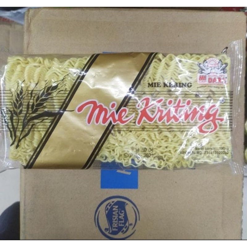 

Mie Kering Kriting Cap Burung Dara / Mie Keriting