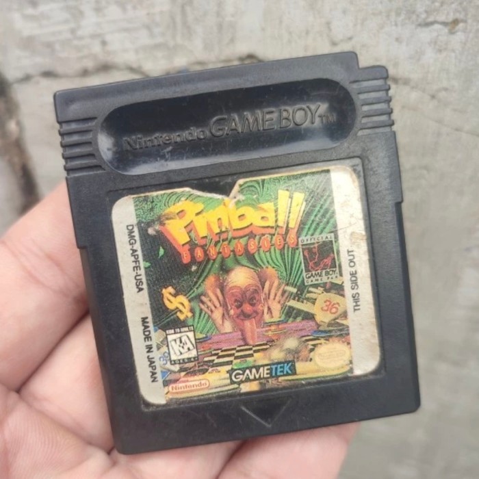 BDD Kaset Gameboy DMG Cartridge Pinball Fantasies