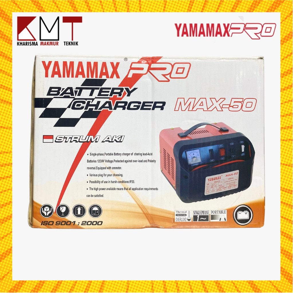 BATERAI CHARGER / SETRUM AKI / SETRUM ACCU MAX- 50 12V YAMAMAX-PRO