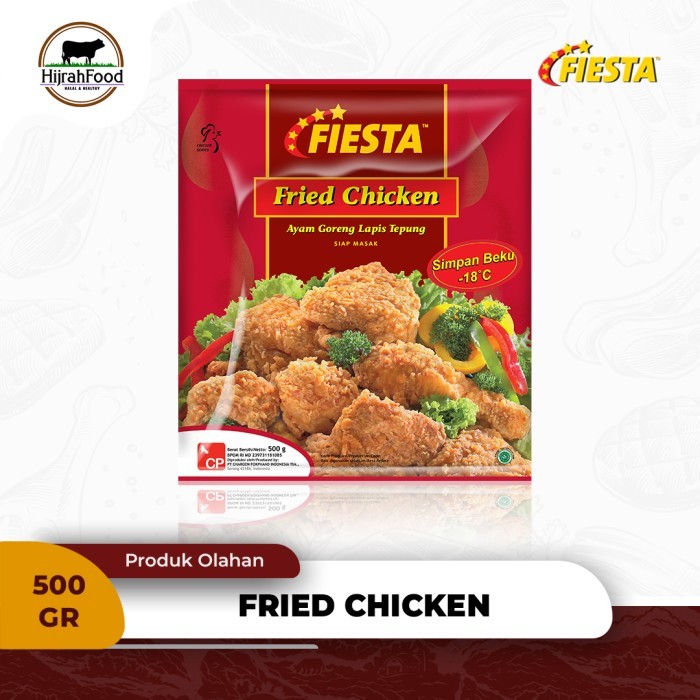 

Fiesta Fried Chicken Ayam Goreng Lapis Tepung 500 gram Frozen Siap Masak