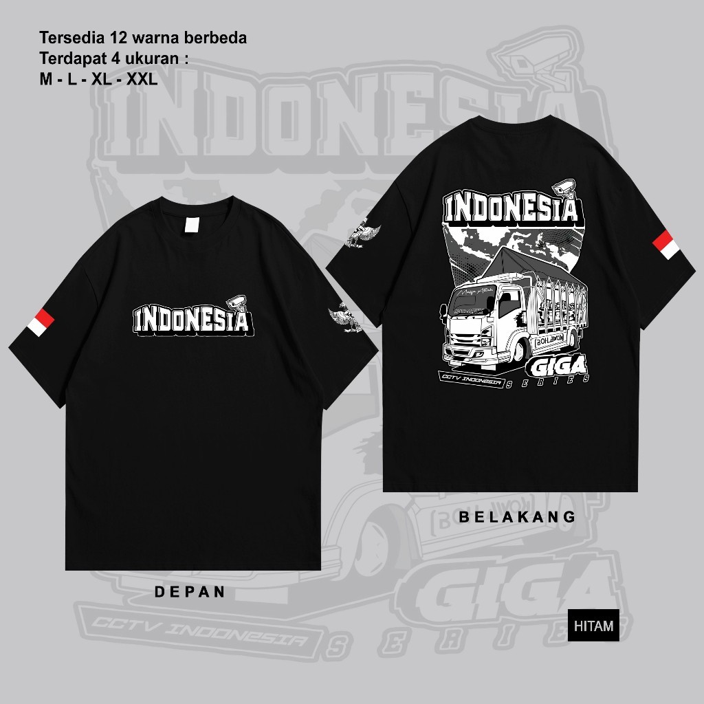 KAOS TRUK  | Baju KAOS Truck CCTV GIGA | Driver Muda Indonesia Canter Mania | KAOS DISTRO TRUK TERBA