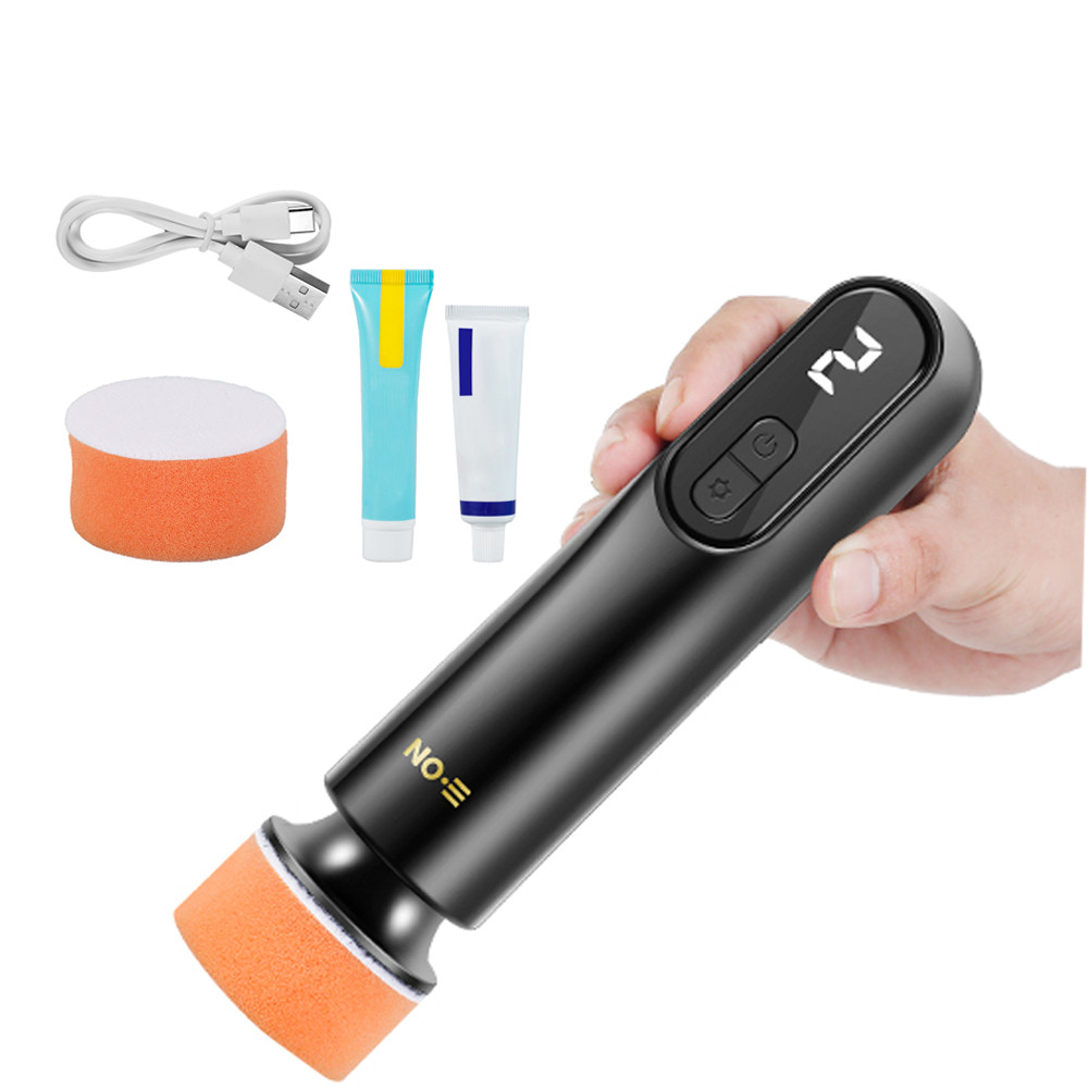 

Portable Mini Rechargeable Car Polisher Electric Car Detailing Polishing Repair Kit LED Display Car Scratch Removal Polisher