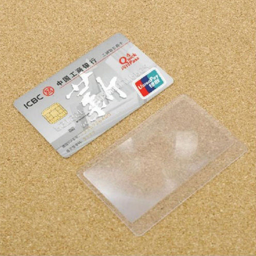 

5pcs Clear Polyethylene Holder ID Credit Case Credit Card Magnifier Card Slip Case bank Card Case Sleeve Protector