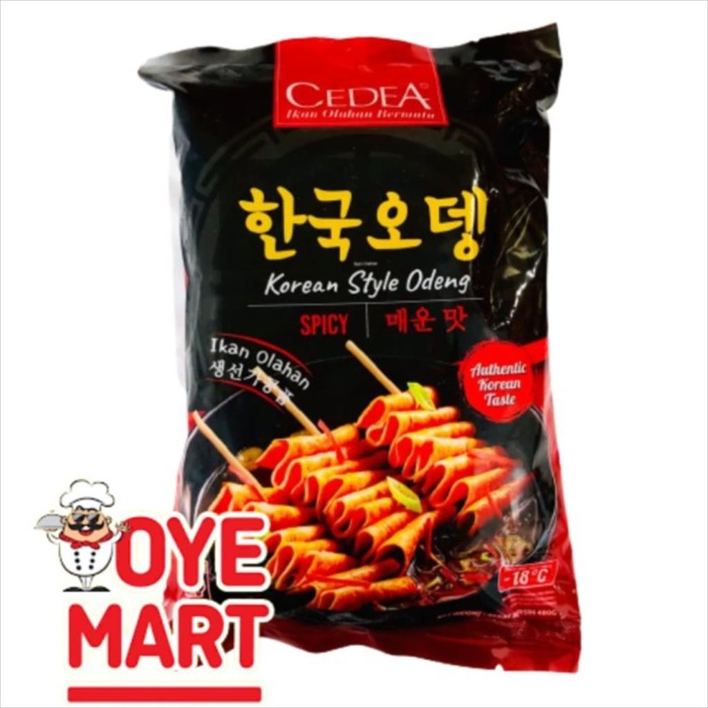 

CEDEA KOREAN ODENG SPICY 480GR/CEDEA KOREAN STYLE EOMUK FISH CAKE PEDAS