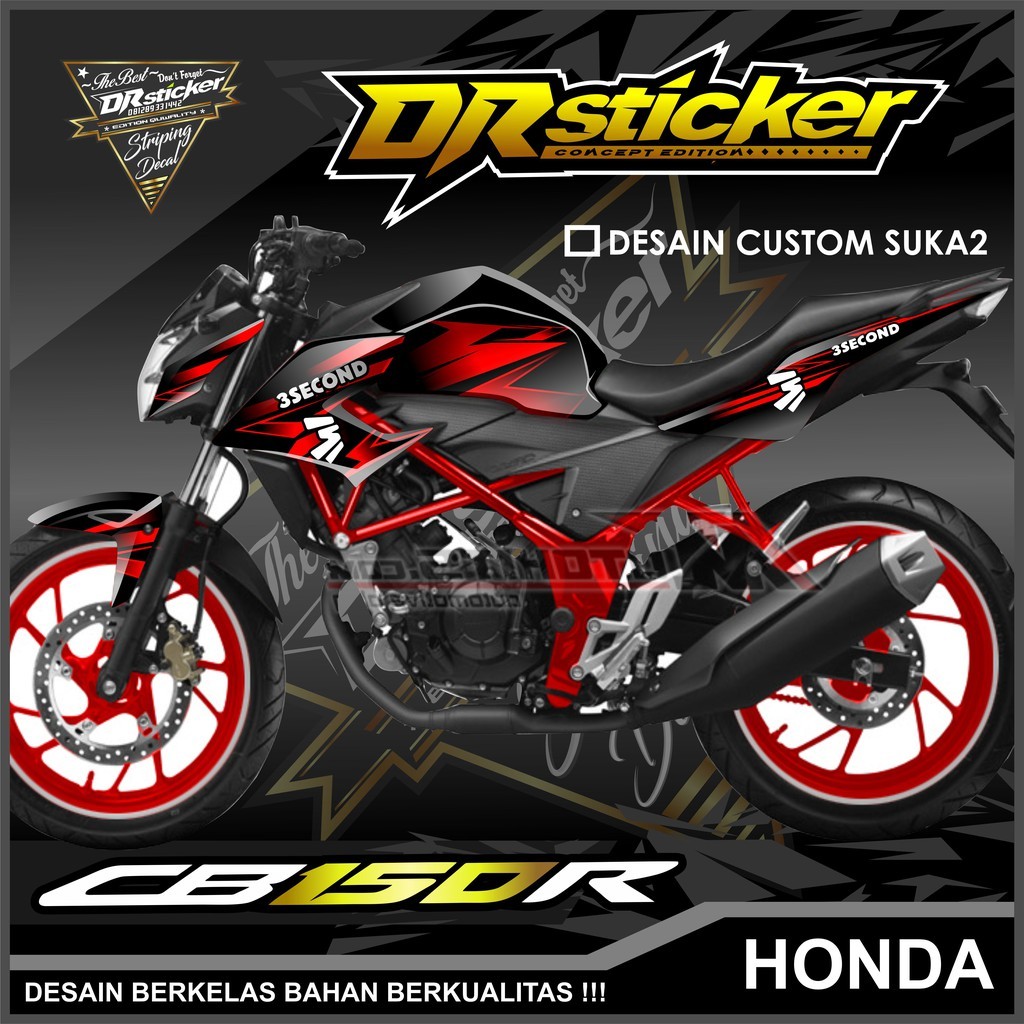Decal Cb 150 R New 2017 / Decal Sticker Cb 150 R New Racing Full Body