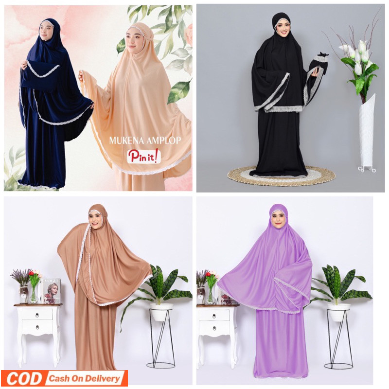 GROSIR 15+ WARNA BAHAN BAGUS MUKENAH AMPLOP MUKENAH DEWASA BANYAK WARNA Gratis Ongkir COD MEDAN TERM