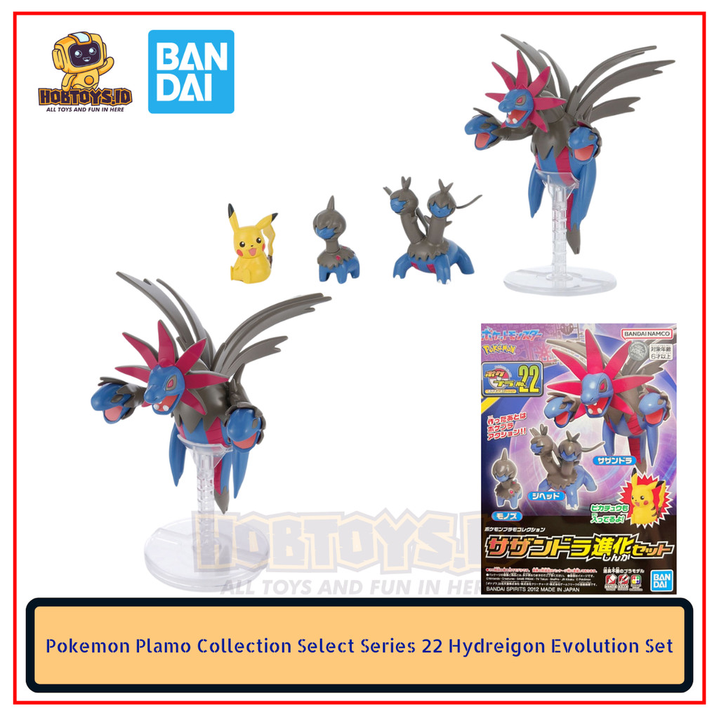 Pokemon Plamo Collection Select Series 22 Hydreigon Evolution Set