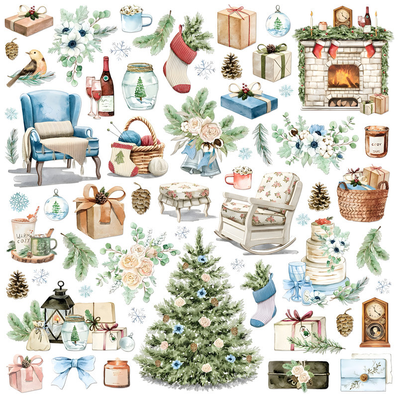 

Comfortable winter Stickers Crafts And Scrapbooking stickers kids toys book Decorative sticker DIY Stationery