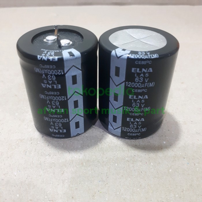Elco / Capacitor 12000 UF/ 63 Volt Original Elna .