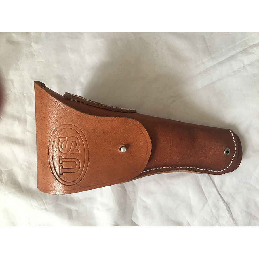 WWII WW2 Us Usmc Colt 1911 M1916 Army Brown Leather Pistol Holster Askew  - World military Store