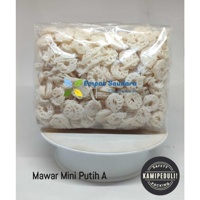 

new promo KERUPUK MAWAR PUTIH MINI KEMASAN 1kg - Mawar Mini Putih A