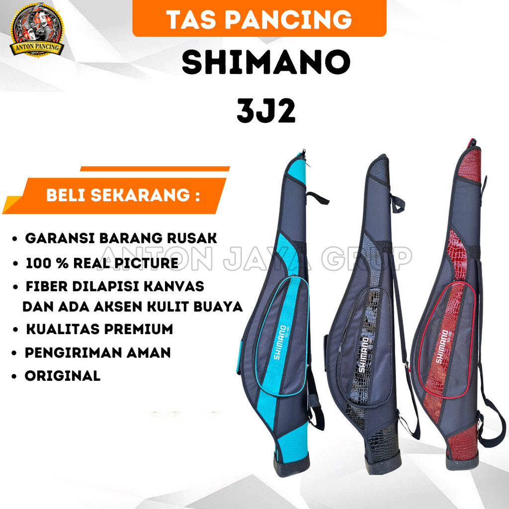 TAS PANCING SHIMANO 3J2 KOMBINASI FIBER,KULIT DAN KANVAS 100 CM