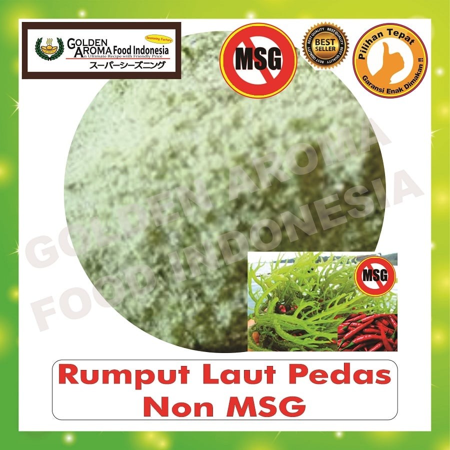 

Bubuk Tabur Rumput Laut Pedas Non MSG 500gr Bumbu Masak Serbaguna Murah Halal 1/2Kg Seasoning Powder