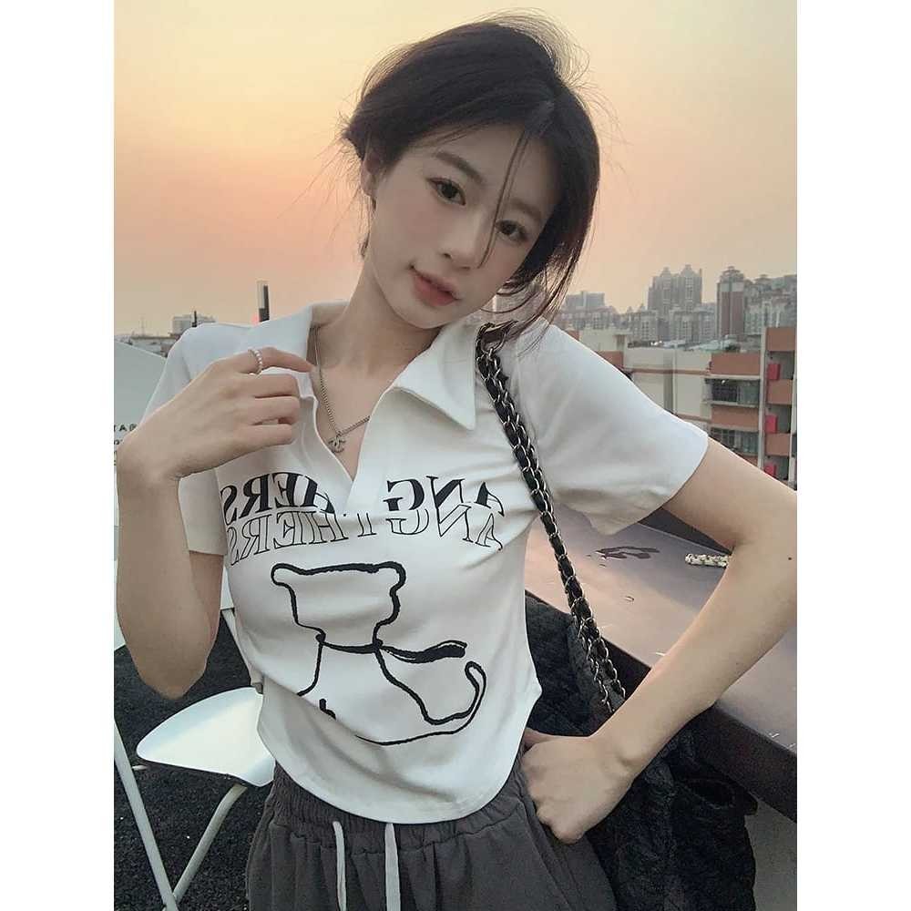 BEBENGKRIBBO - ZIGGY Tshirt Knit Rib (LD 88, P 45) / BAJU ATASAN KAOS LENGAN PENDEK MODEL KERAH V / 