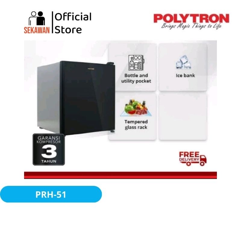 kulkas Polytron 1 pintu mini PRH-51