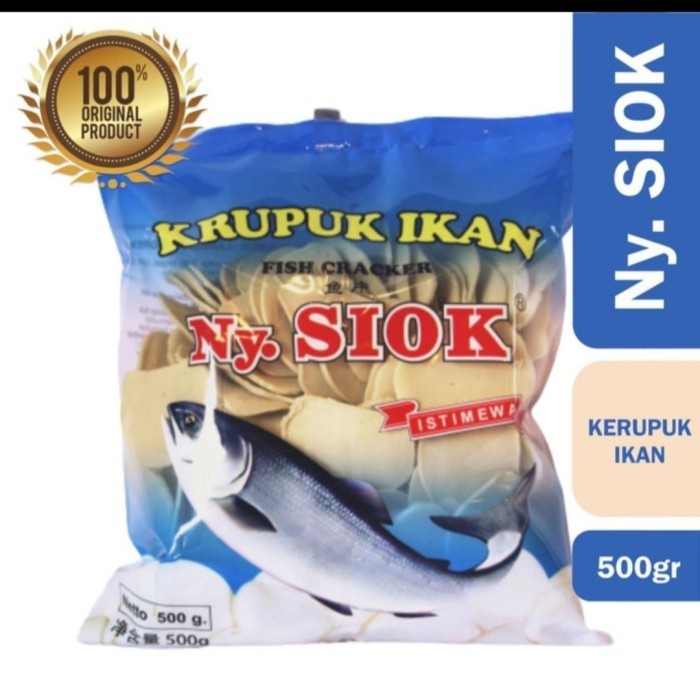 

BEST SELLER Kerupuk / Krupuk Ikan Ny Siok 500 Gr