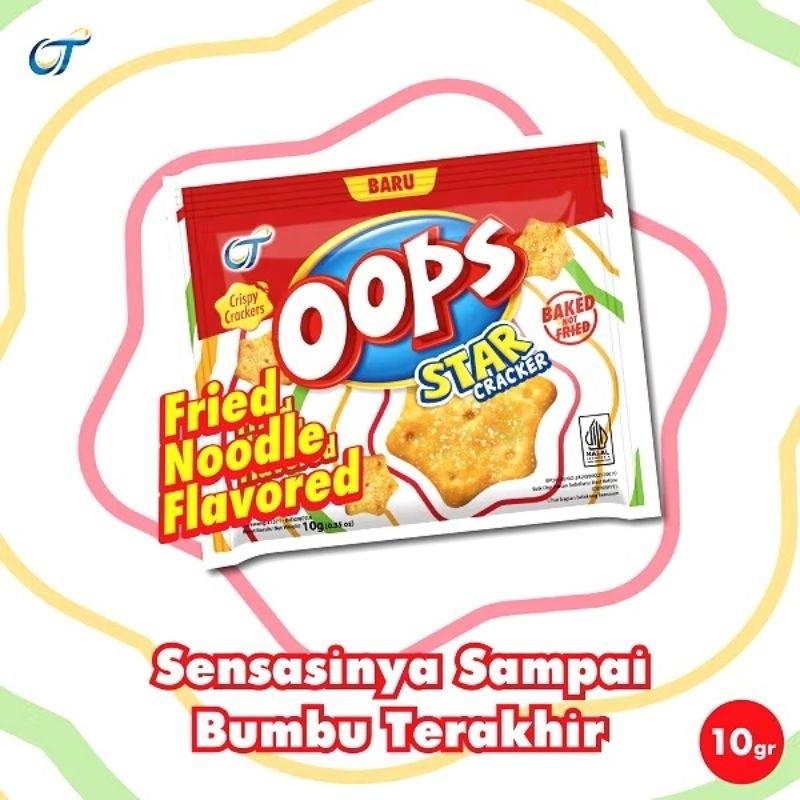 

Oops Star Crackers Rasa Mie Goreng 10gram