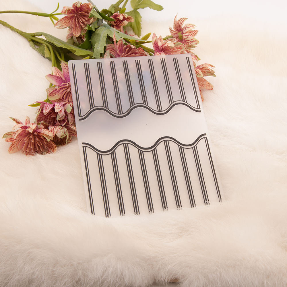 

Textured Grid Background Embossing Folder for Card Making, Plastic Scrapbooking Album Card Paper DIY Craft Template Mold EM276