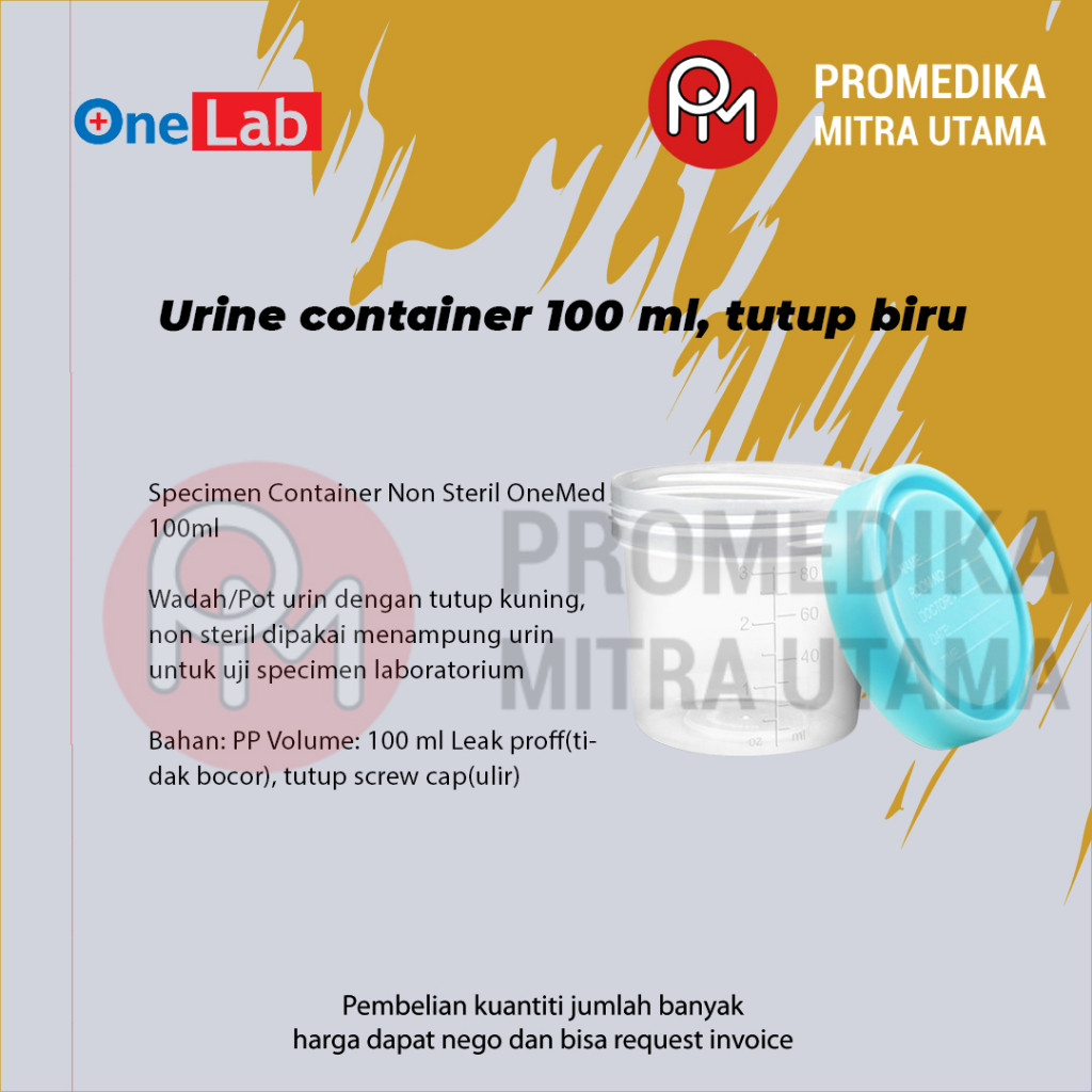 Specimen Urin Container OneMed 100ml