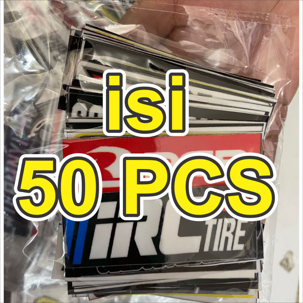 

Stiker Racing Helm RCB GoPro Prostreet isi 50 Pcs Random BRAND LOGO GRAFFITY VINYL DECAL WATERPROOF