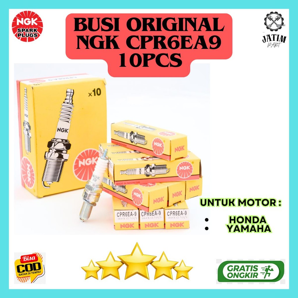 Busi NGK CPR6EA9 / Busi Motor Vario, Jupiter, Vixion Original NGK