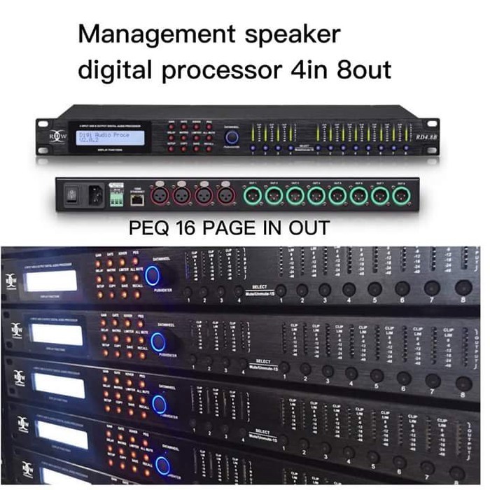 Digital Audio Processor Produk RDW DLMS Management Speakers RDW RD4.8