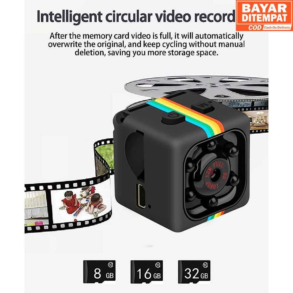 ( 16 COD ) Perciron Kamera Mini Pengawas CCTV Outdoor FHD 1080P - SQ11